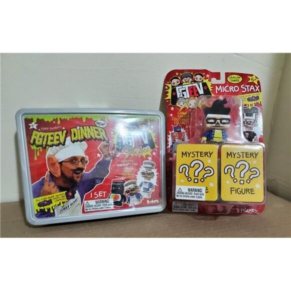 FGTeeV Chef Duddy Dinner Filled Surprises Including Gurkey Turkey Gravy Set of - Picture 1 of 10